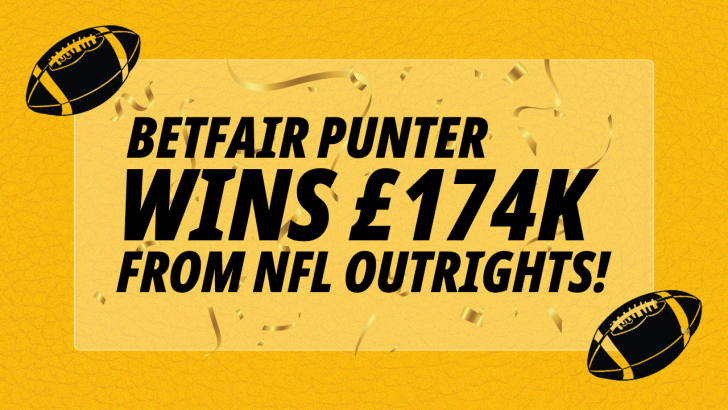 Big Winners on Betfair sees NFL punter scoop £174K